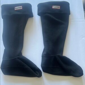 Woman’s tall Hunter Black Boot Socks Sz large